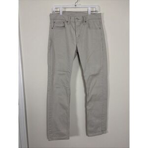 Levis 511 Jeans Men 32x32 Slim Fit Khaki Denim Pants Beige/Tan Preppy Cotton Y2k